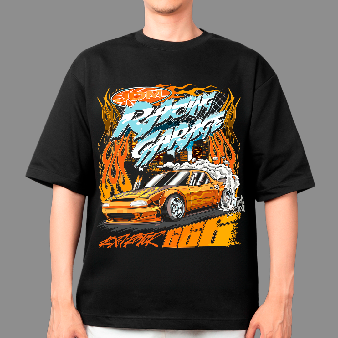 Racing garage t-shirt design