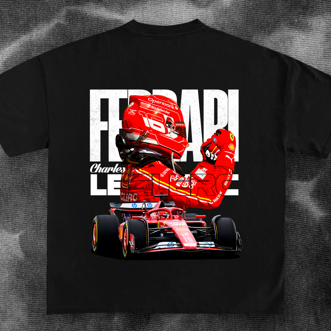 F1 car t-shirt design - LECLERC