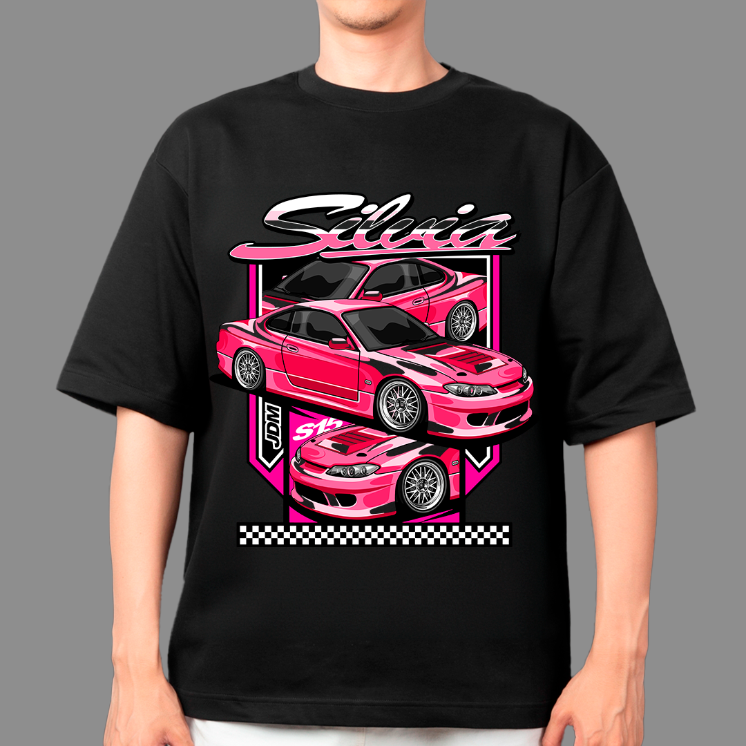 Racer silvia pink t-shirt design