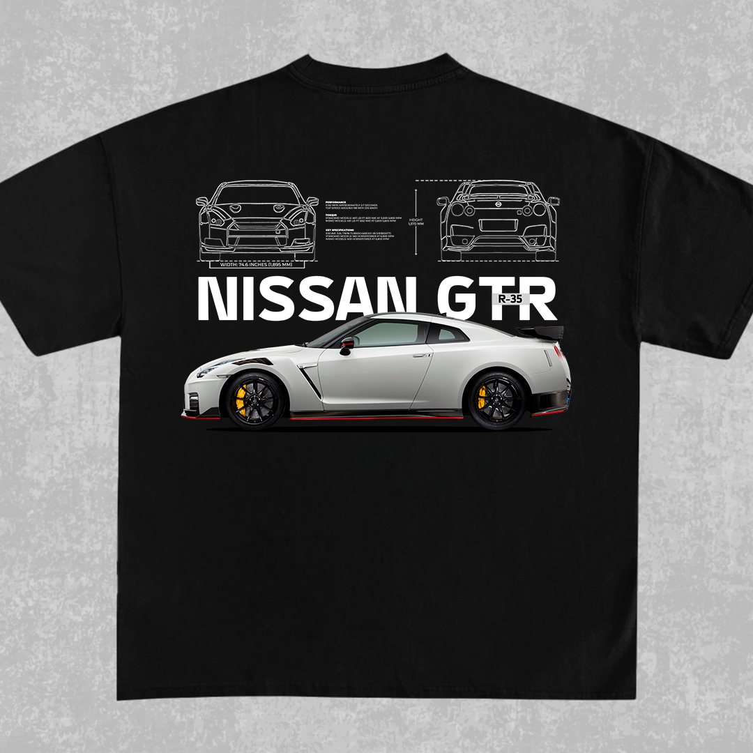 Nissan GTR R-35 - t-shirt design