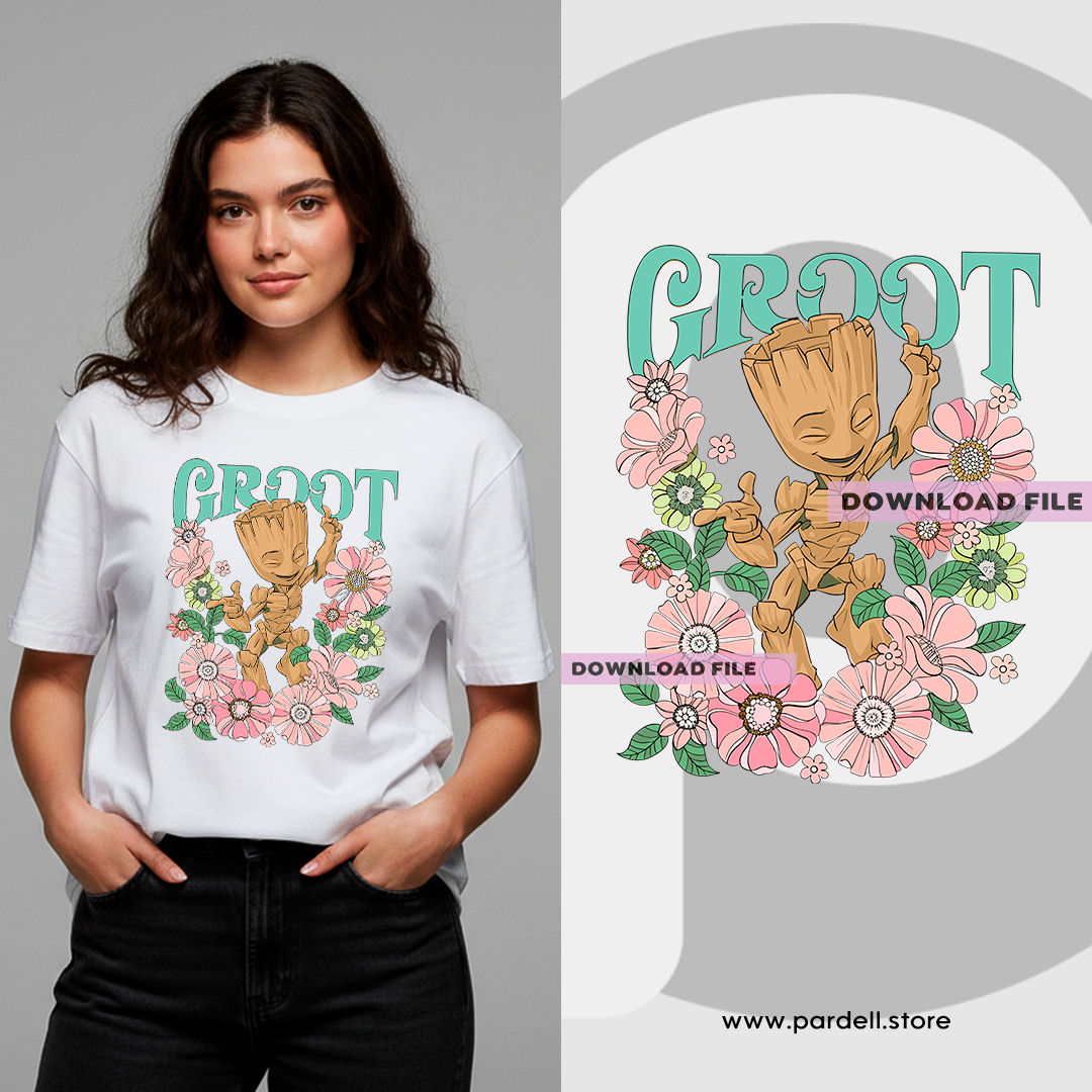 ⭐Cartoon t-shirt design illustration avenger character - template