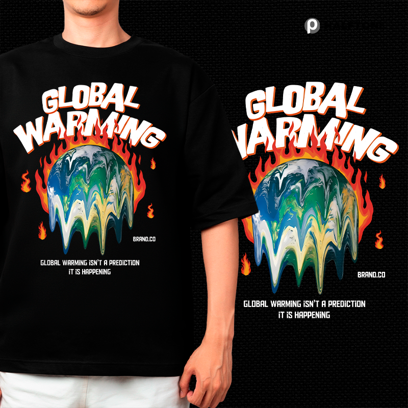 Global burning - t-shirt design