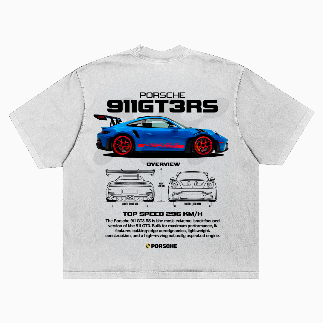 Plantilla Porsche 911 GT3 RS - t-shirt design