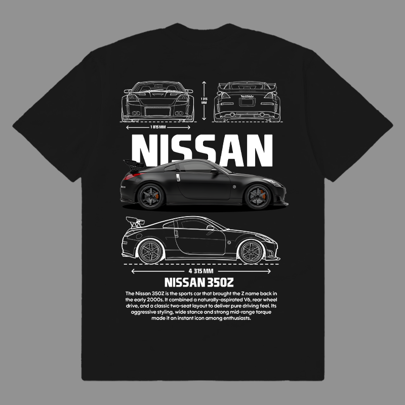 Template car Nissan 350z t-shirt design