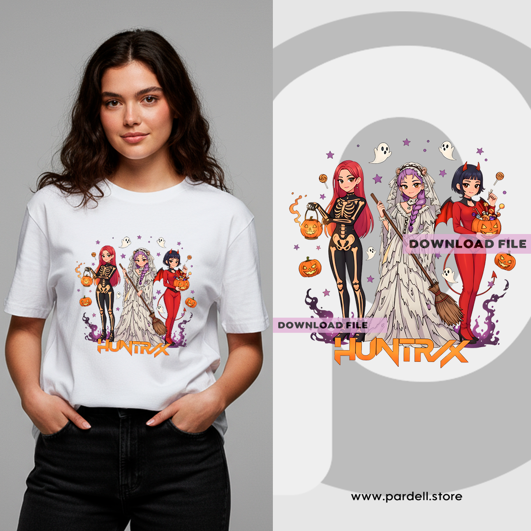 🎀Girls hallowenn t-shirt design - template png