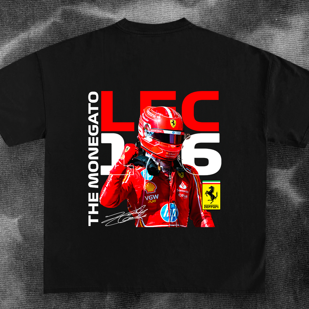 F1 car t-shirt design - LECLERC 16