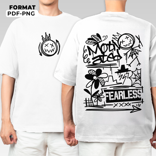 Fearless Graffiti - T-shirt design