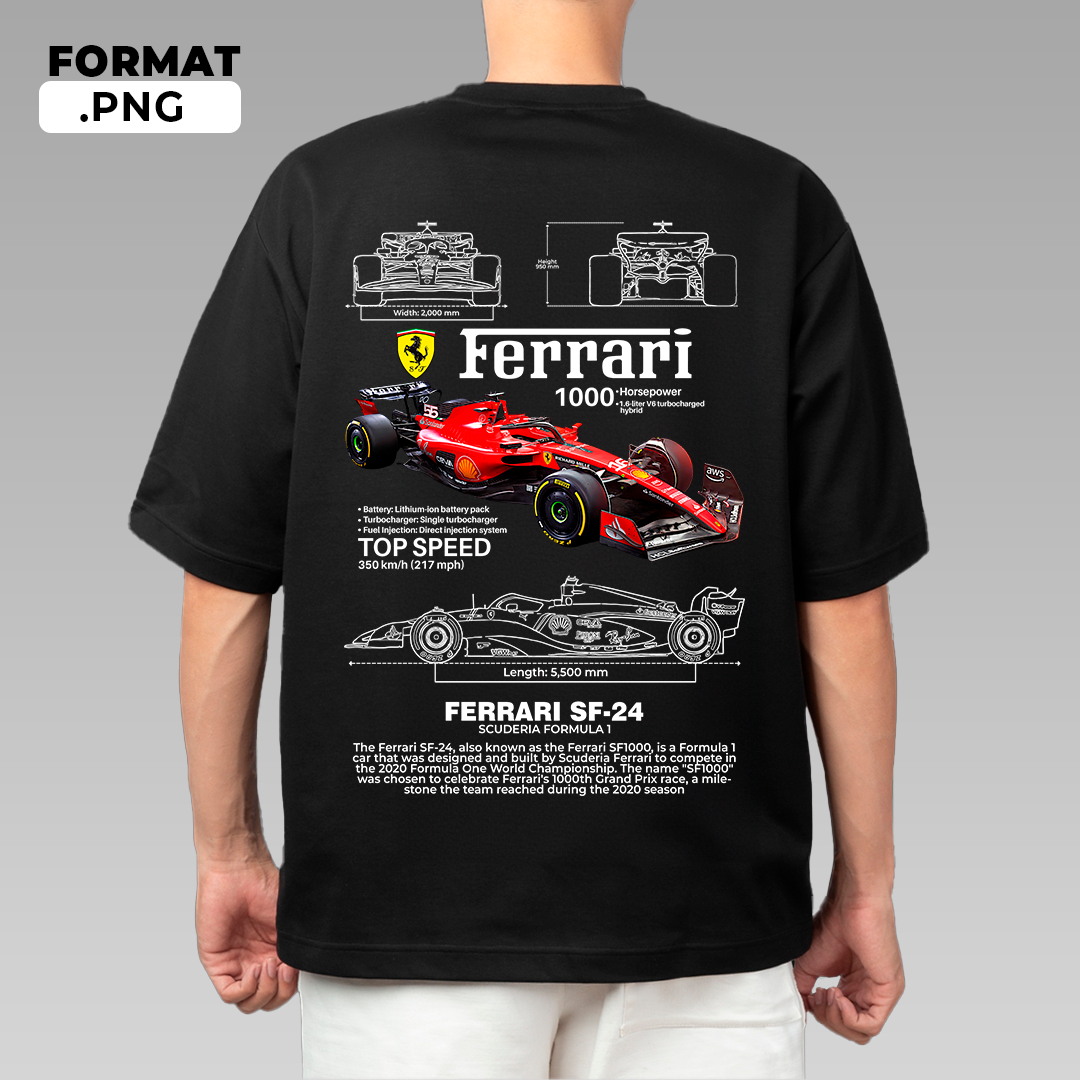 Sportscar-inspired T-shirt illustration – digital