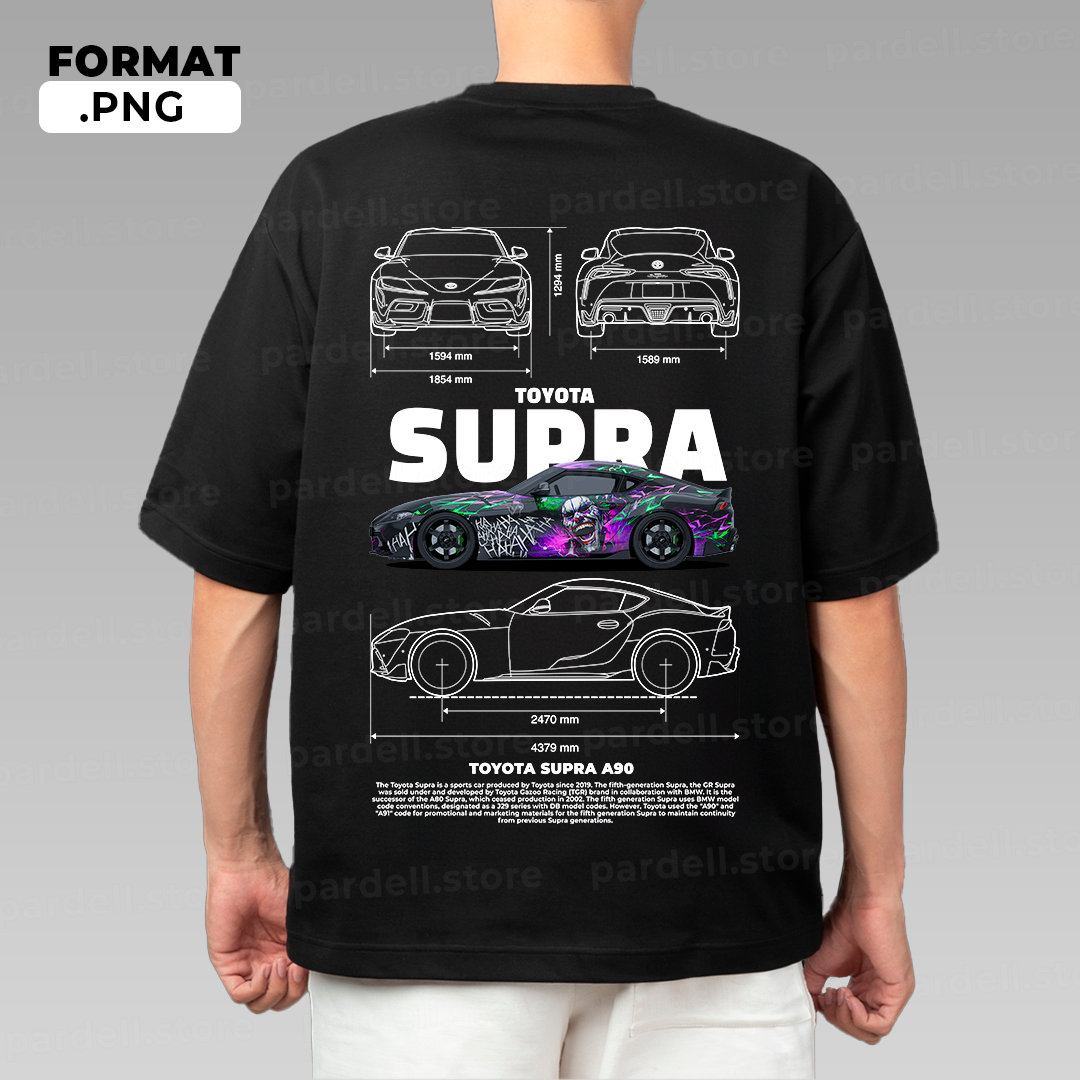 Toyota Supra a90 mk5 - T-shirt design