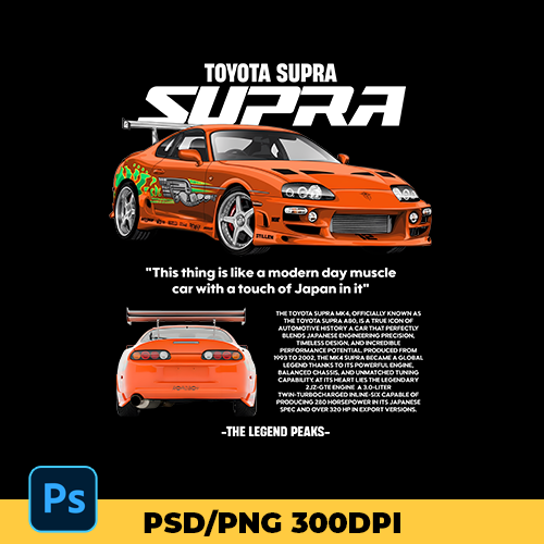 Digital file Supra MK4 t-shirt design