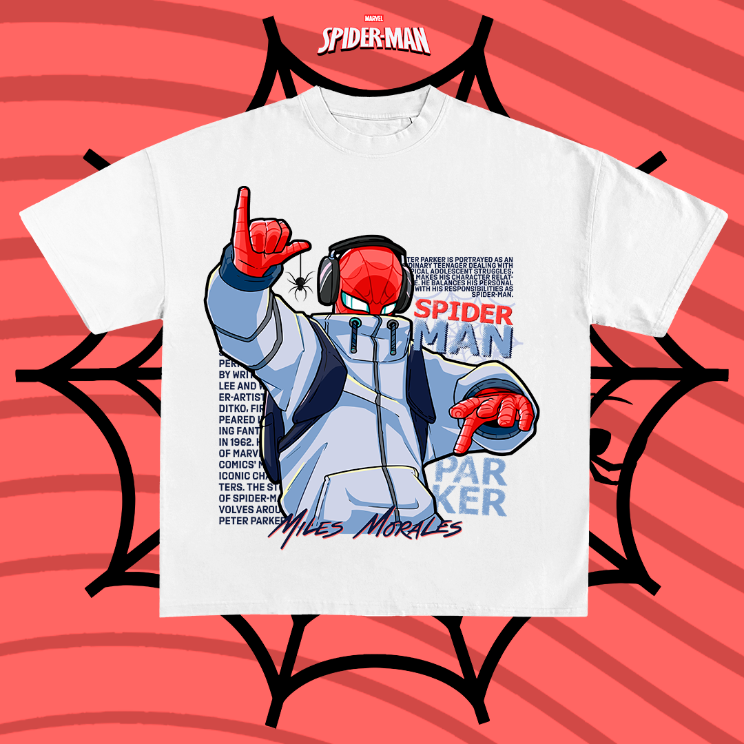 Sp1-derman Miles Morales front - t-shirt design