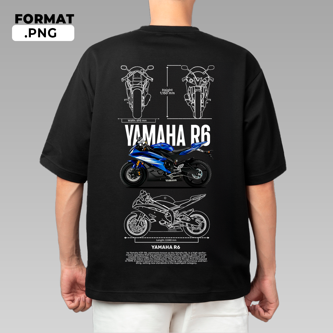 Yamaha R6 - T-shirt design