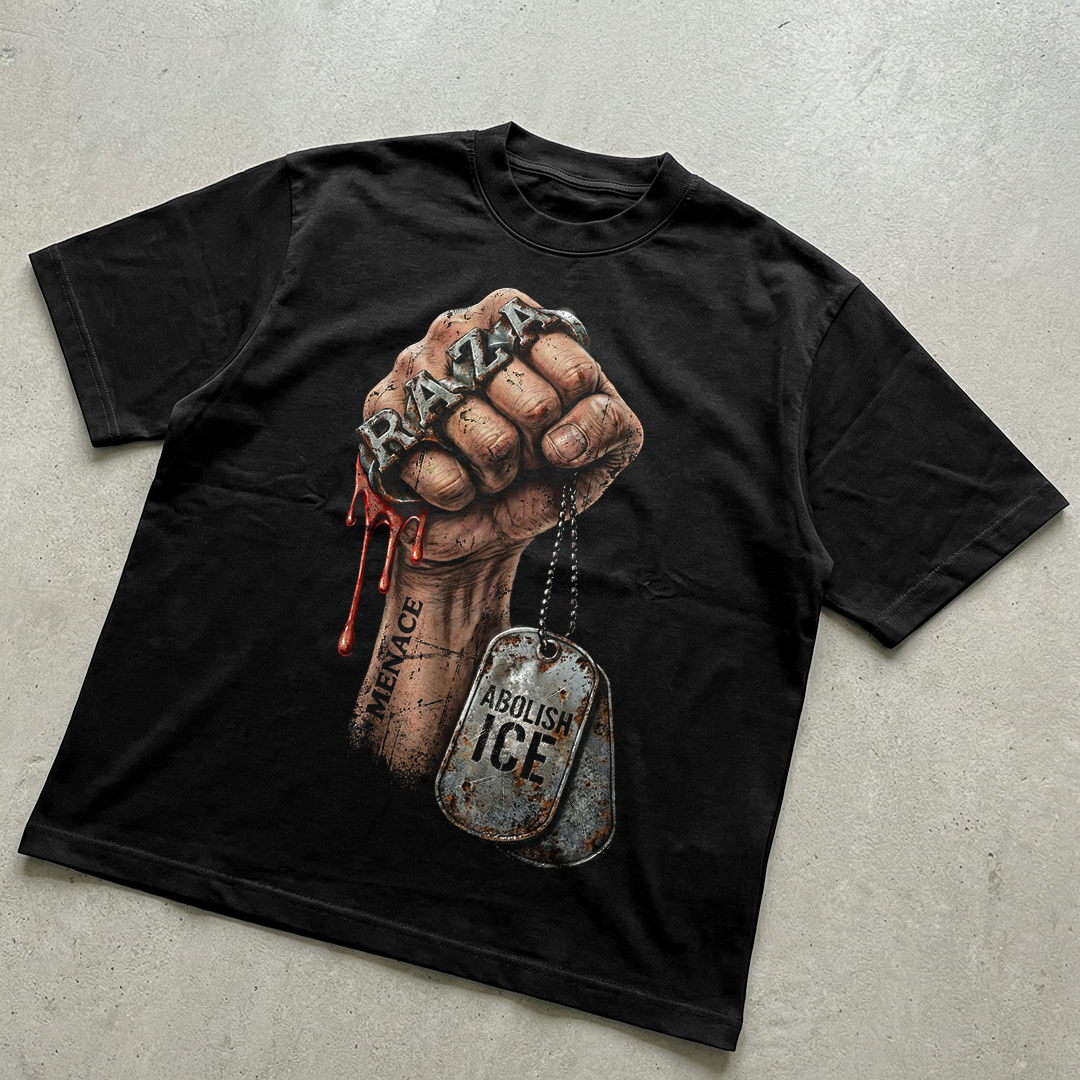 Graphic Gangster fist t-shirt design