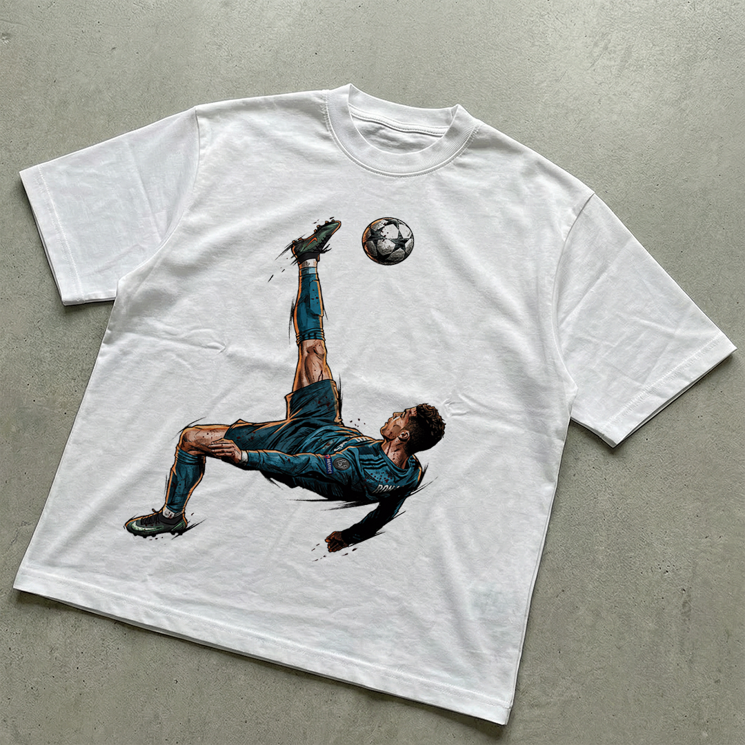 Football player Chilena CR7 t-shirt design