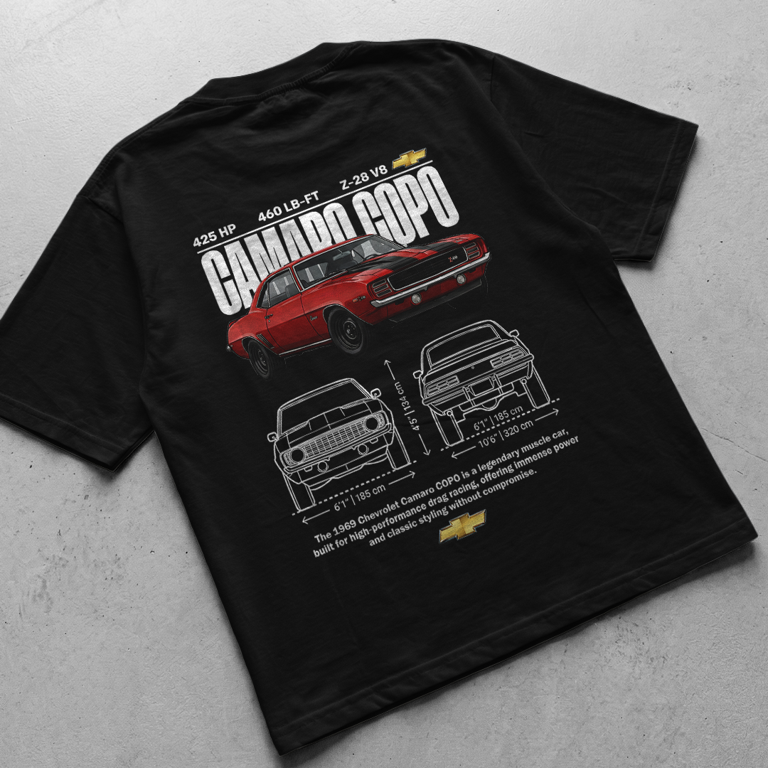 Digital File - Car t-shirt design Chevrolet camaro COPO