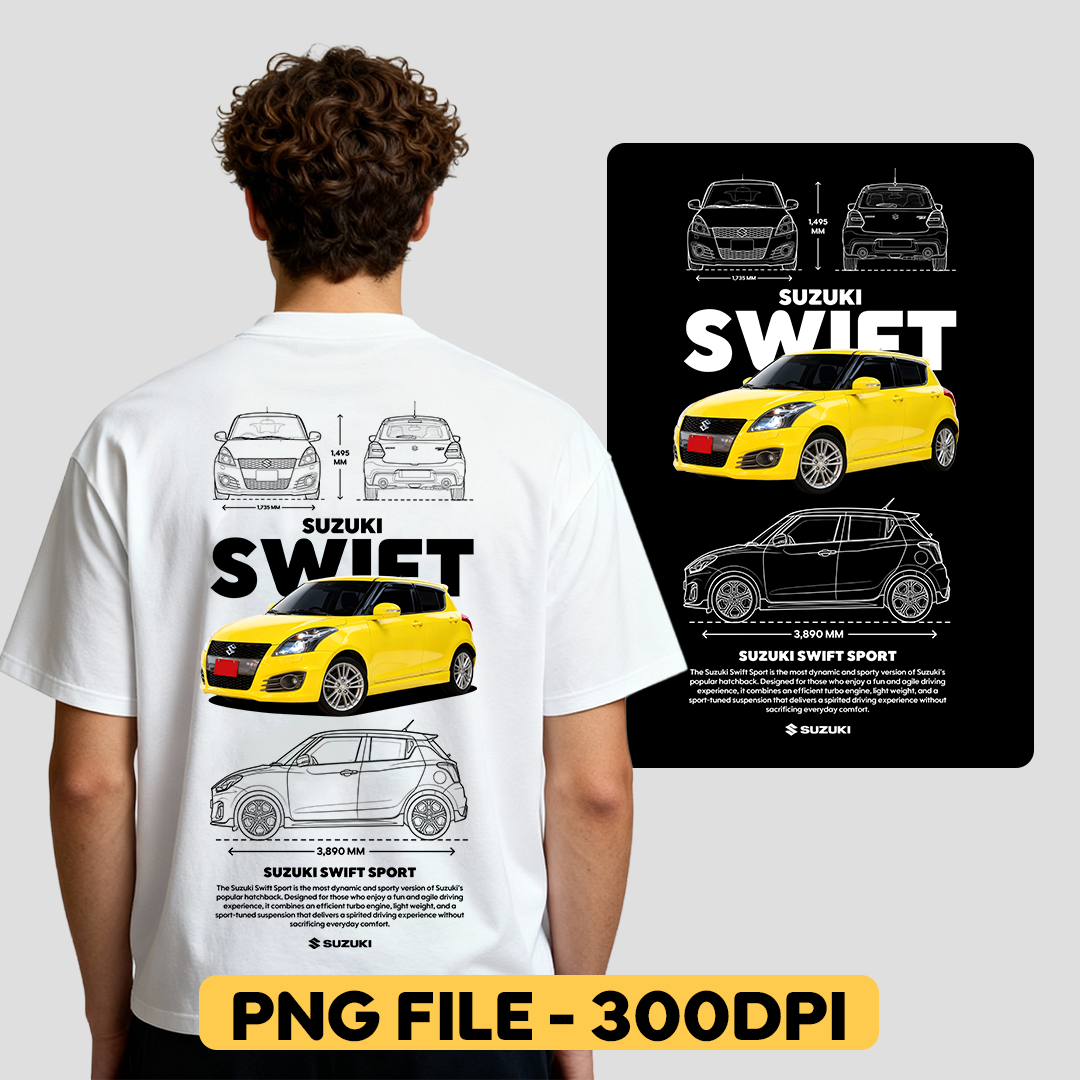 Digital file Suzuki Swift Sport - t-shirt design