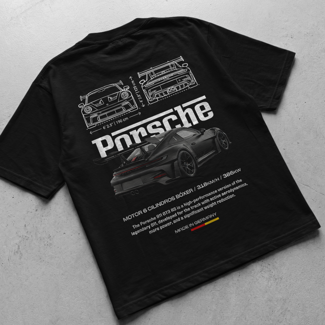 Car t-shirt design Porsche 911 Gt3 RS