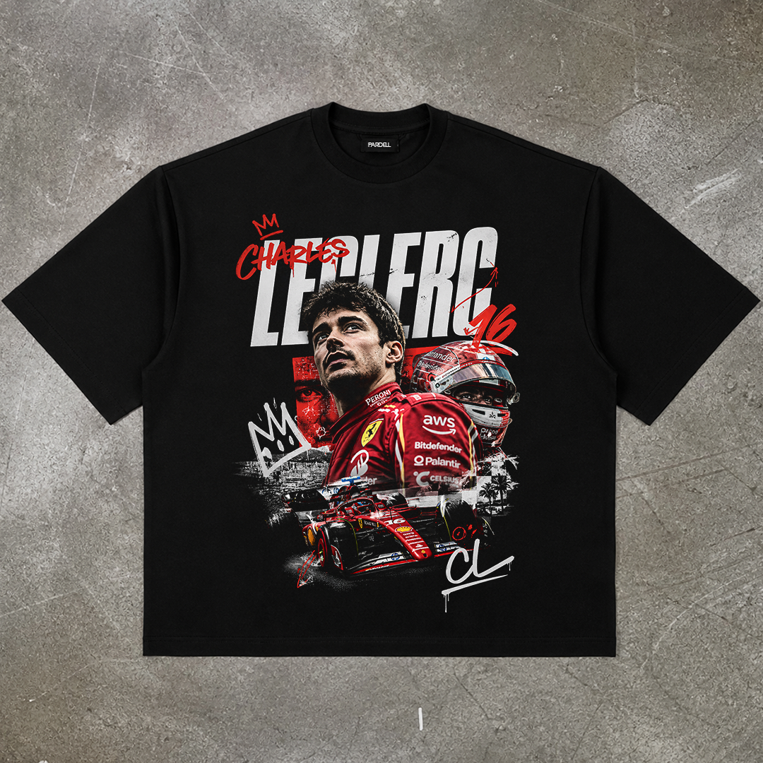 Charles Leclerc Montecarlo t-shirt design DTF