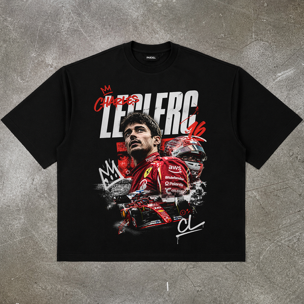 Charles Leclerc Montecarlo t-shirt design DTF