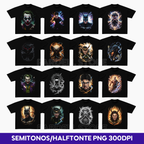 Premium Halftone designs for t-shirt/hoodies Bundle Pack 19