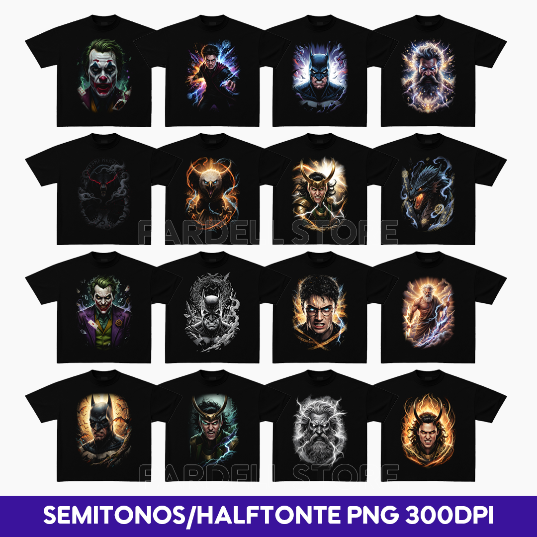 Premium Halftone designs for t-shirt/hoodies Bundle Pack 19