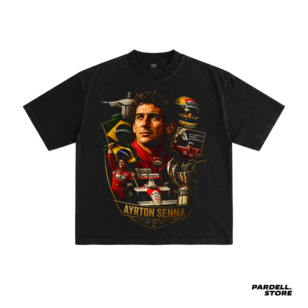 Digital file legend BR Ayrton Senna tshirt design
