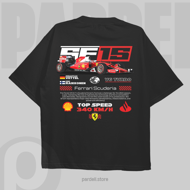 Car t-shirt design SF15 Ferrari t-shirt design