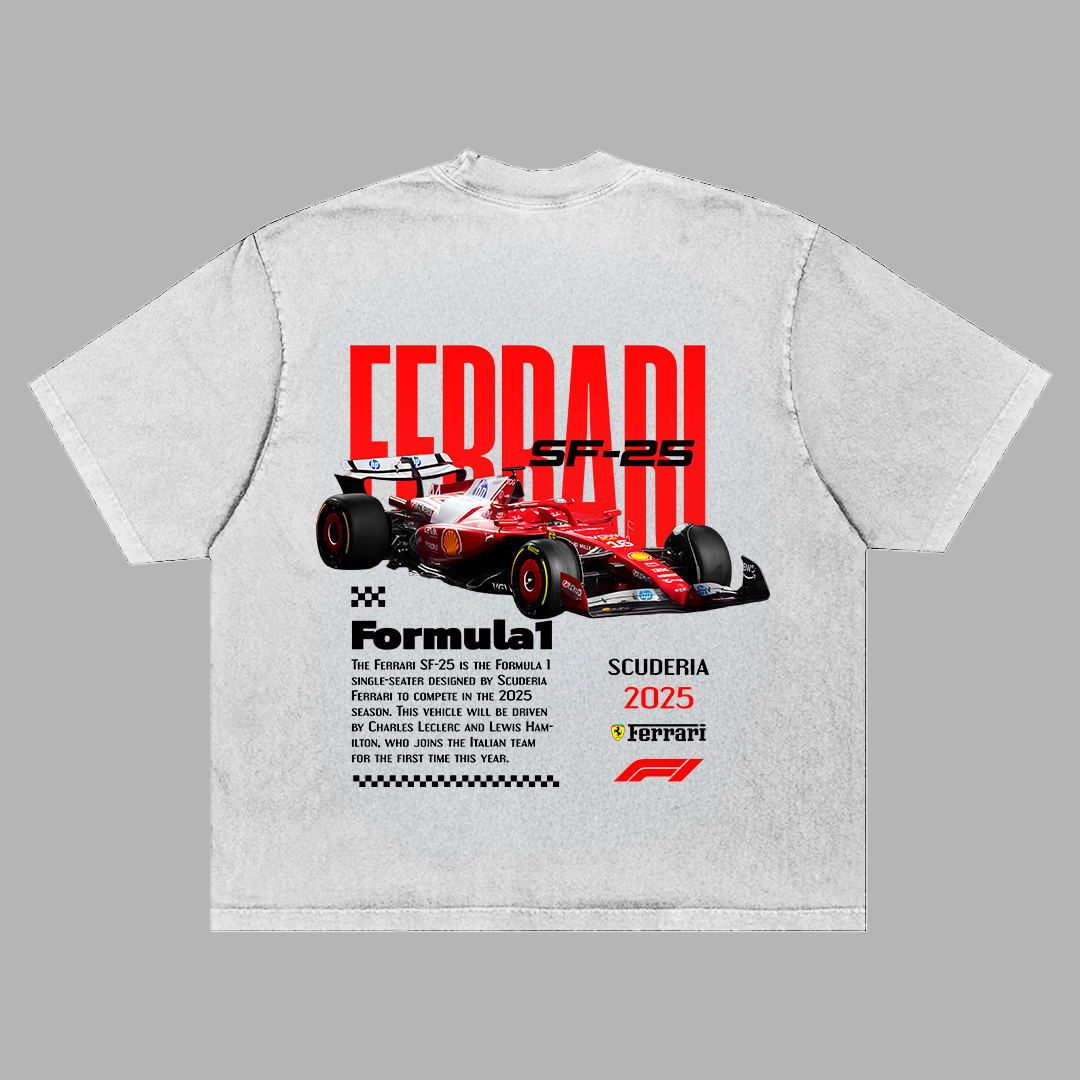 Ferrari SF-25 Scuderia Formula 1 - t-shirt design