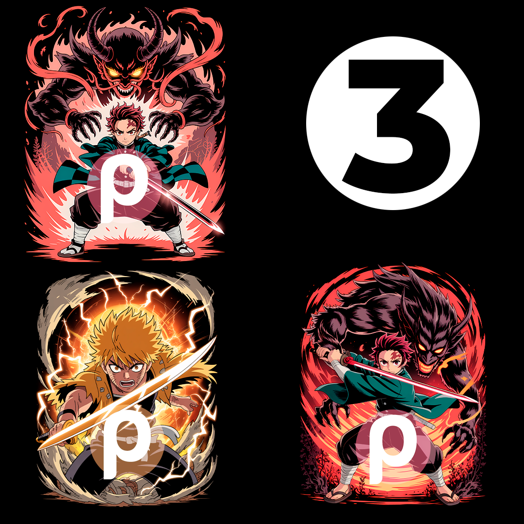 Digital illustration T-shirt design – Japanese pop culture inspired