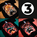 Digital illustration T-shirt design – Japanese pop culture inspired