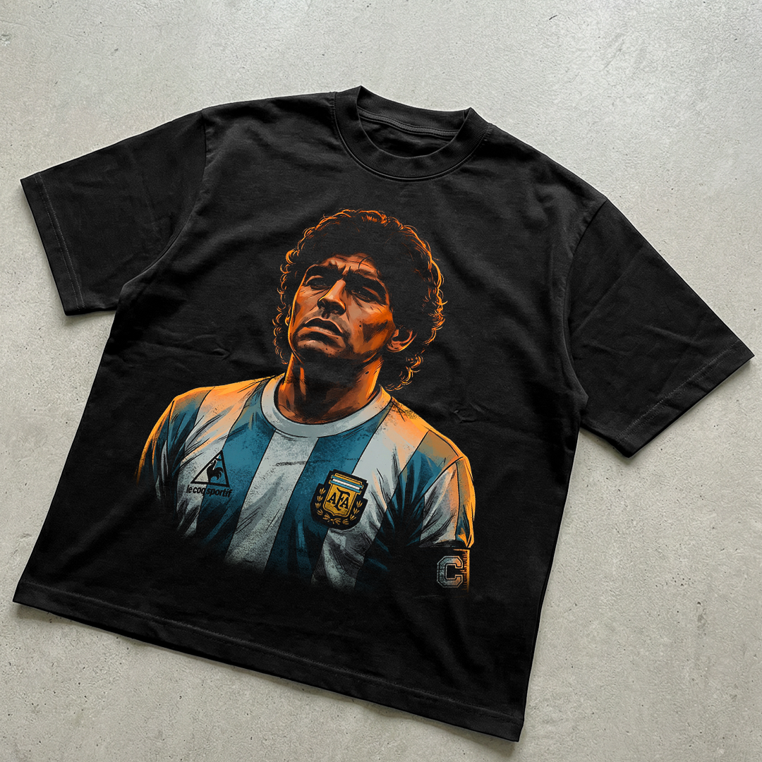 Football Player Maradona t-shirt design