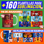 +160 Plantillas para sublimacion de fútbol