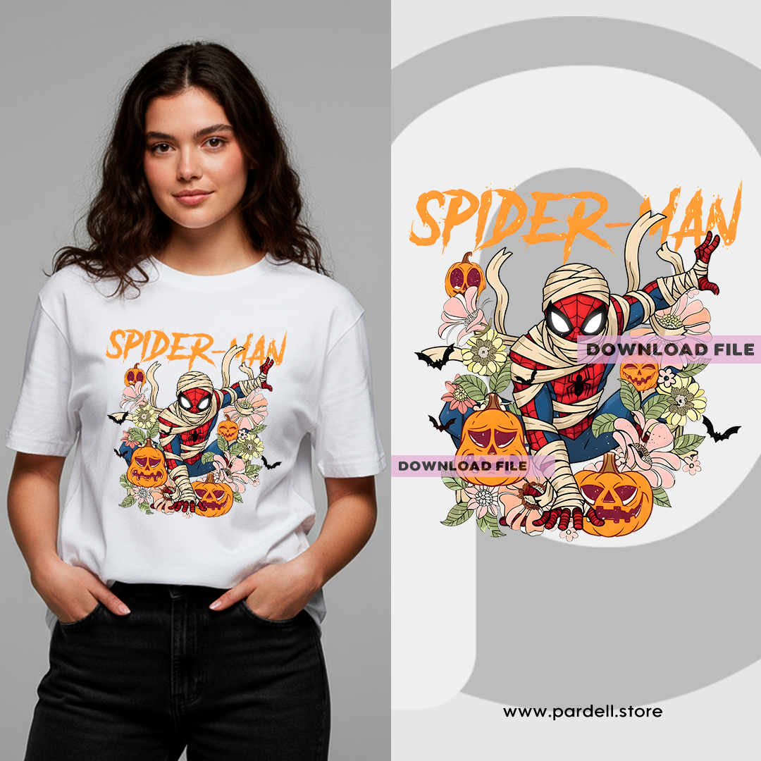 🕸️Cartoon style of mummy superhero - template design