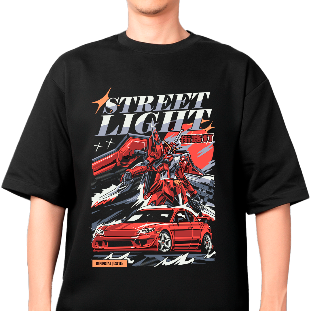 Street light car racer t-shirt design