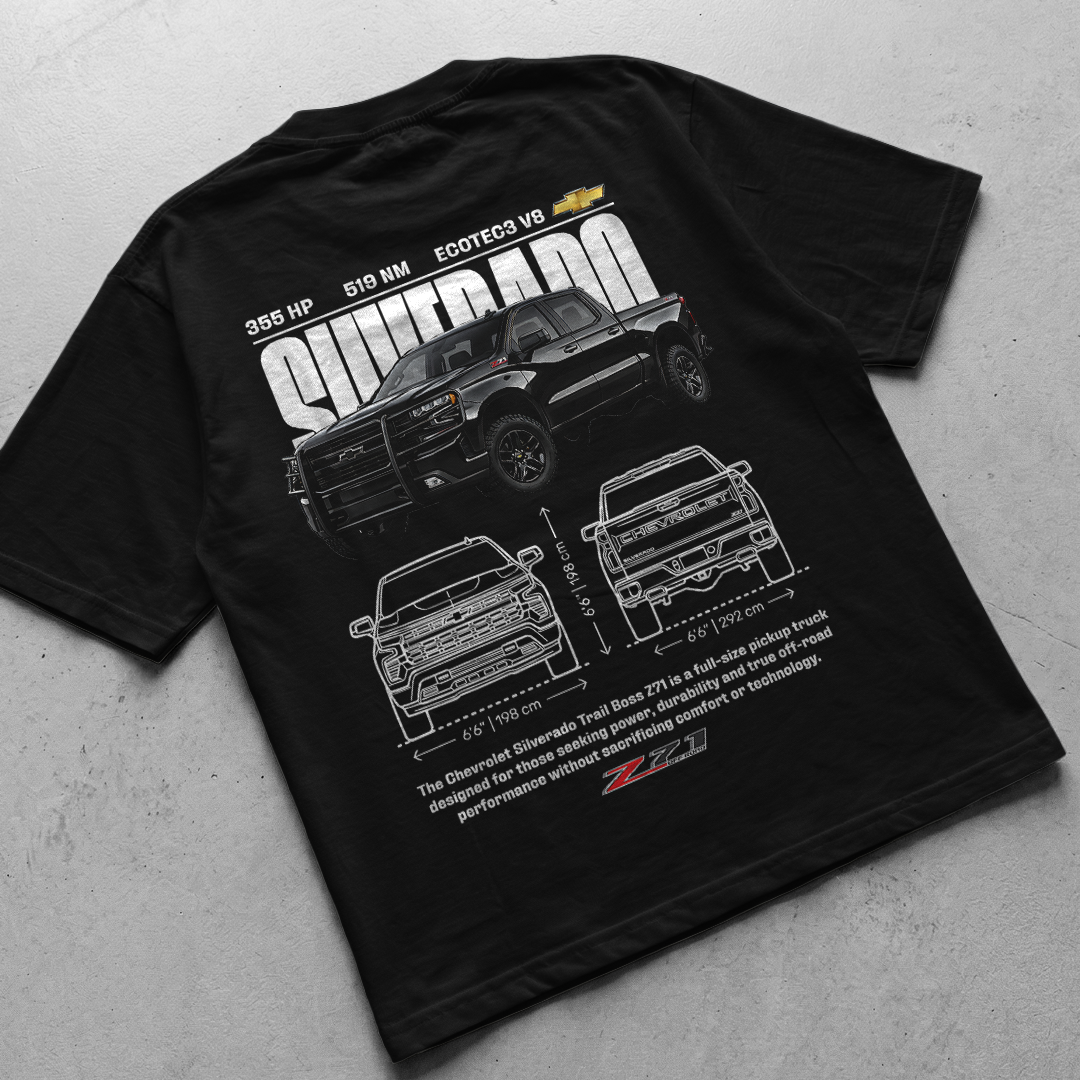 Car t-shirt design Chevrolet Silverado Trail Boss Z71