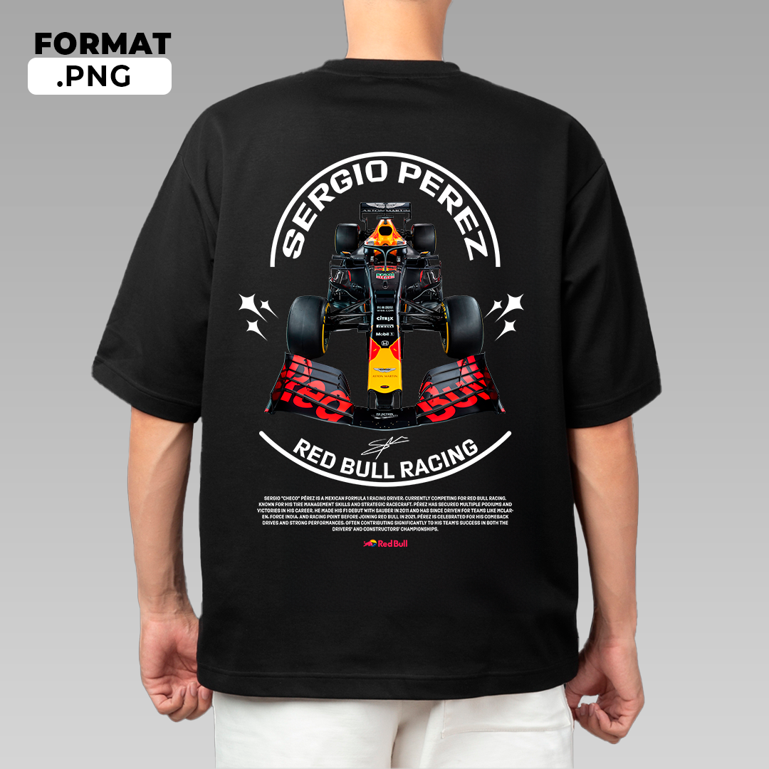 Sergio Perez Red Bull Racing - t-shirt design