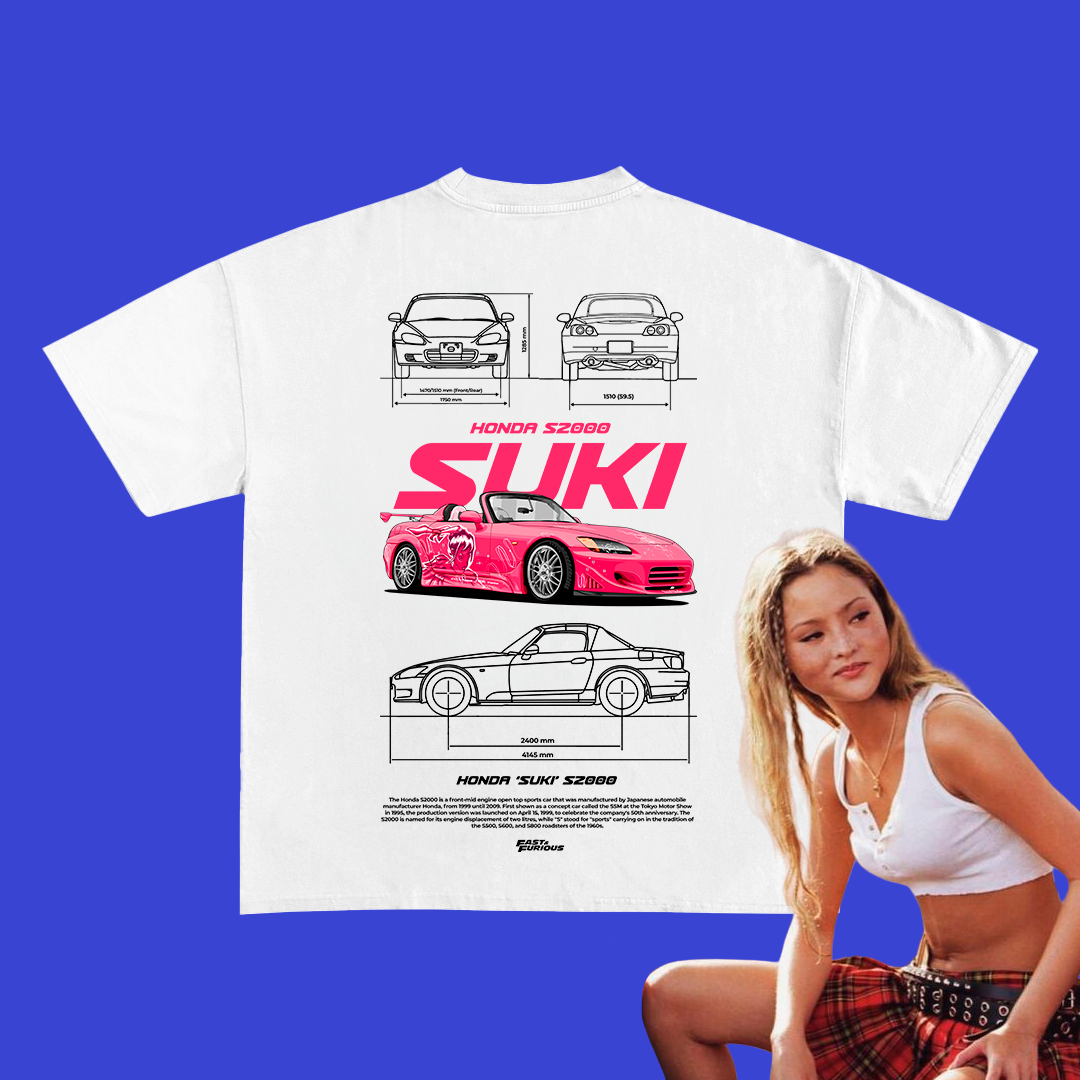 Honda Suki S2000 t-shirt design white version template