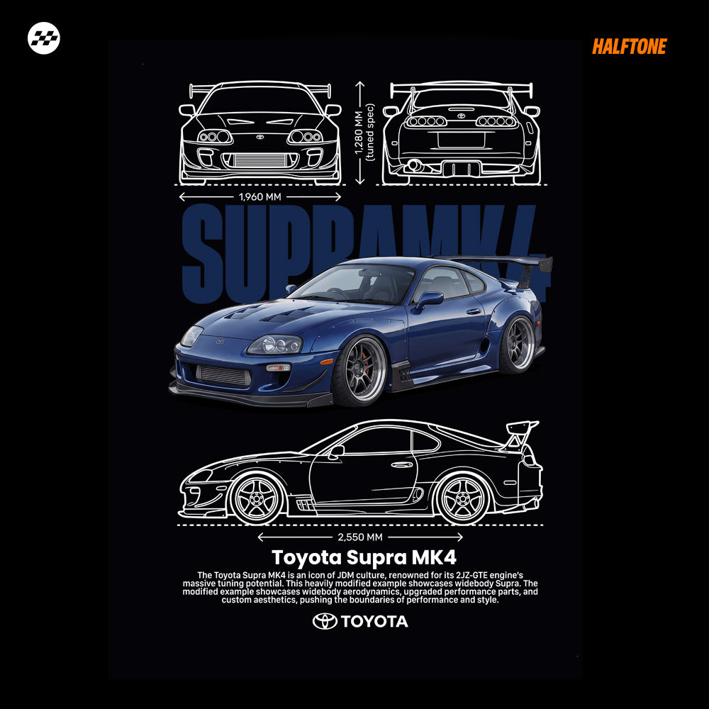 Digital file - Supra MK4 tshirt design