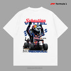 S. Vettel RB driver template design for t-shirt