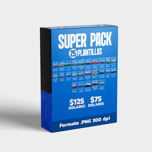 SUPER PACK OF 25 TEMPLATES $75 DOLLARS
