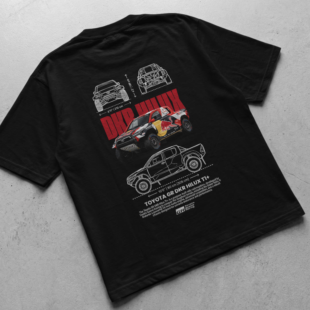 Rally t-shirt design Toyota GR DKR Hilux