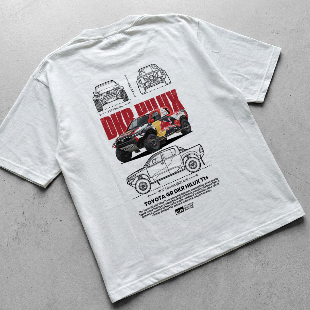 Rally t-shirt design Toyota GR DKR Hilux