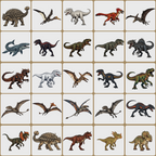 Paquete de 40 imagenes clipart PNG de Jurassic World