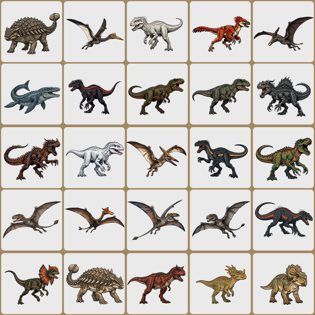 Paquete de 40 imagenes clipart PNG de Jurassic World