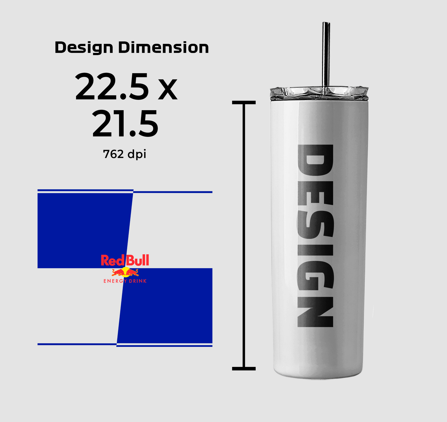 Red Bull Energy Drink - Tumbler design