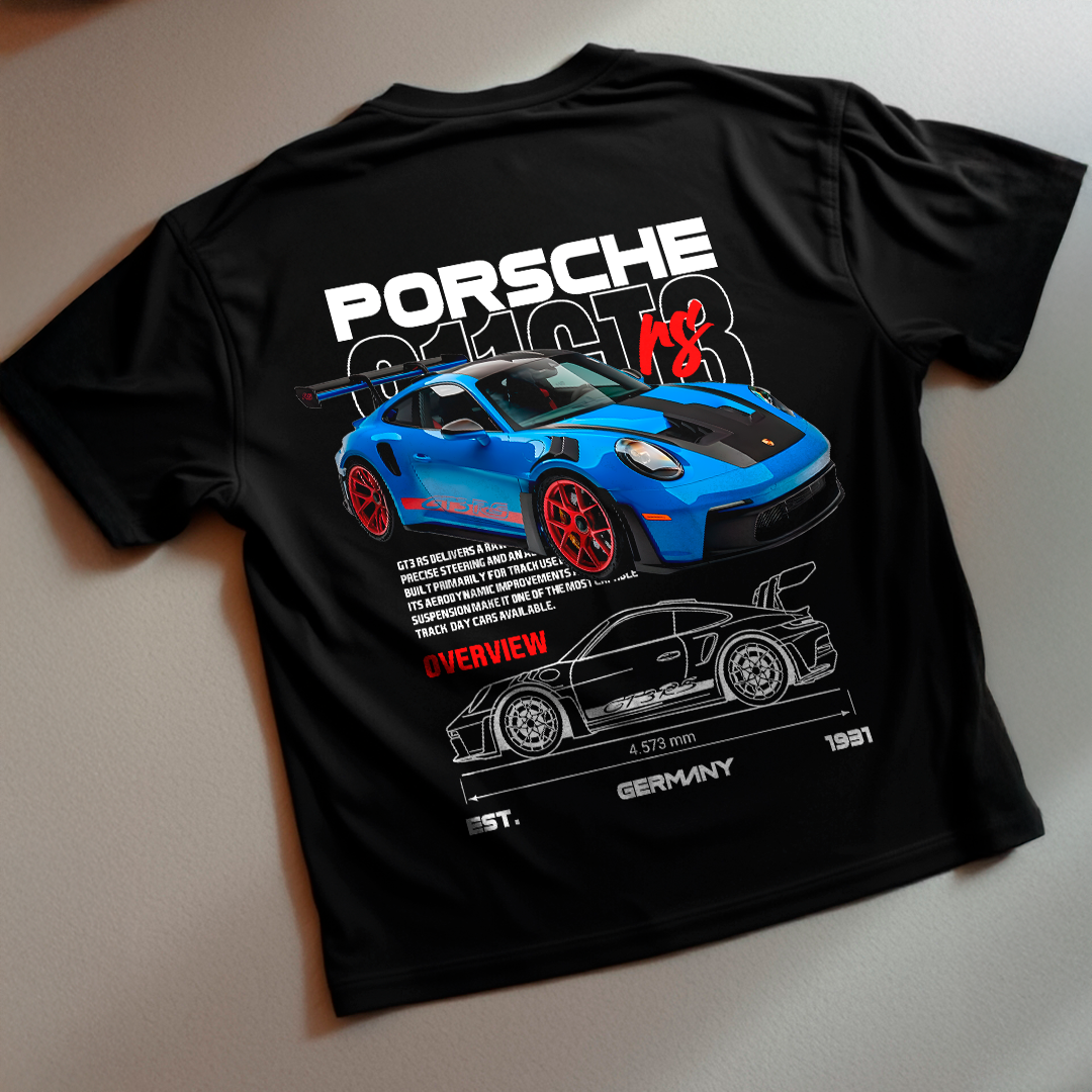 Plantilla Porsche 911 GT3 RS - t-shirt design