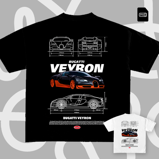 Bugatti Veyron t-shirt design