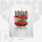 Sportscar-inspired T-shirt illustration – digital