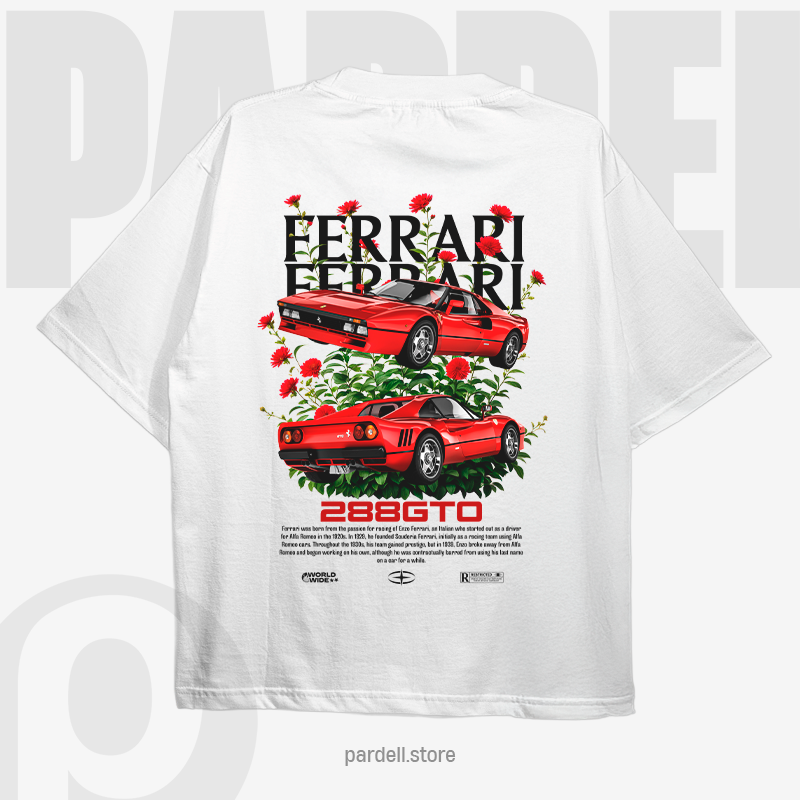 Sportscar-inspired T-shirt illustration – digital