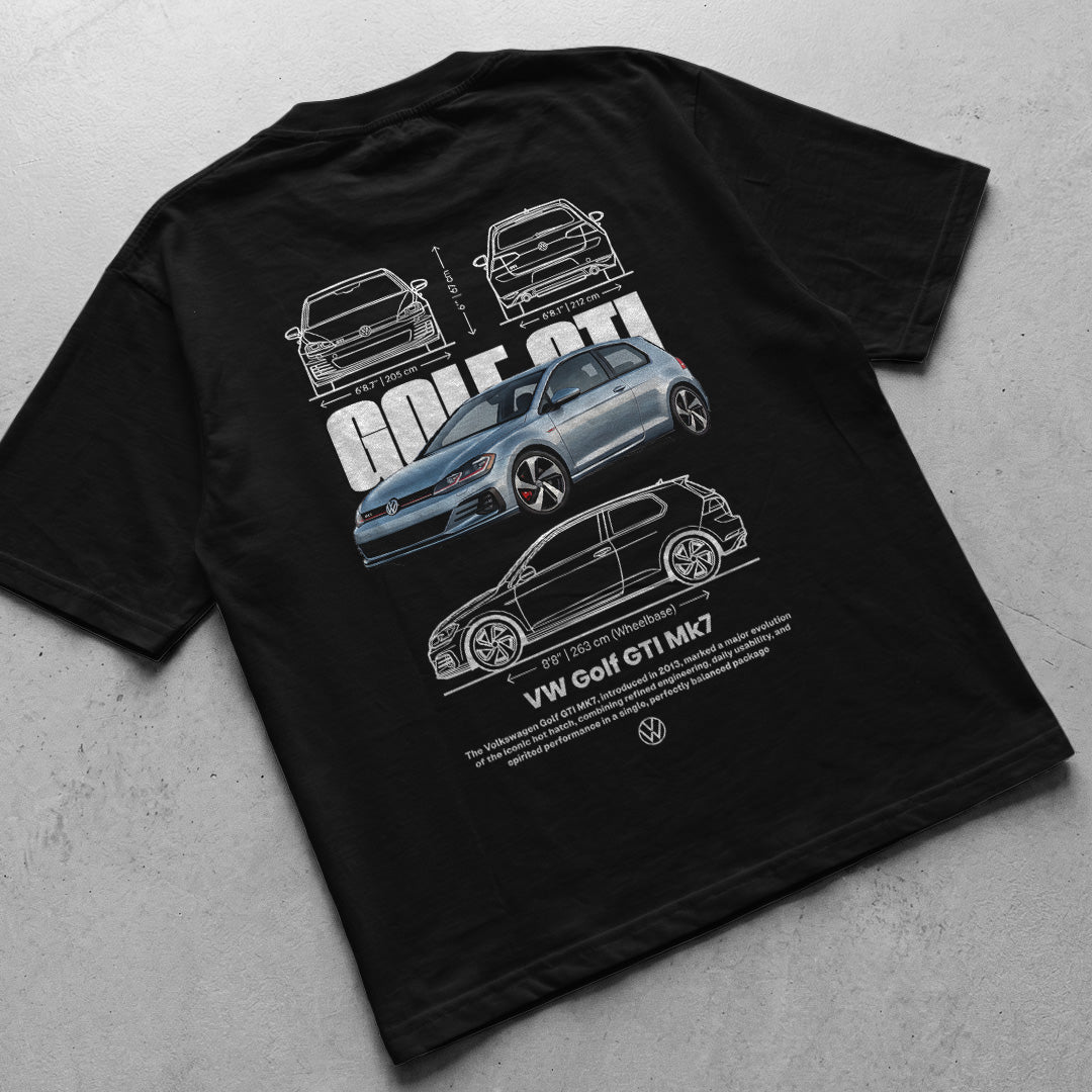 Car t-shirt design Volkswagen Golf GTIMK7